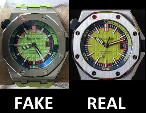 audemars piguet diver real vs fake|audemars piguet counterfeit watch.